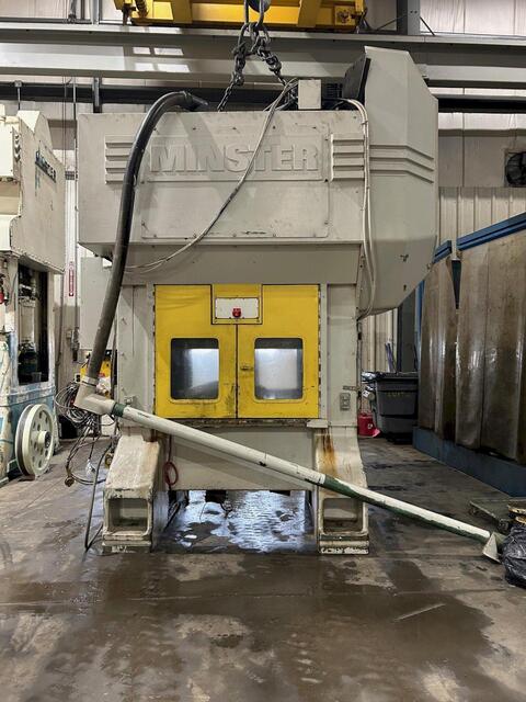 100 Ton, Minster #P2-100-48, straight side double crank, 3" stroke, 15.2" Shut Height, 4" adj., 31" x48" bed - Image 4