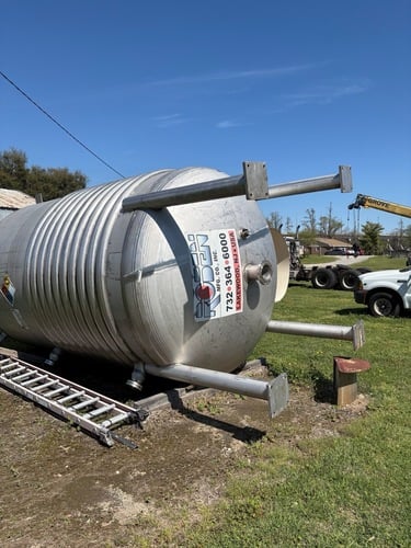 6,000 gallon Roben, Jacketed Reactor, 102" diameter x 144" straight side, dish top & bottom, 304 Stainless - Image 2