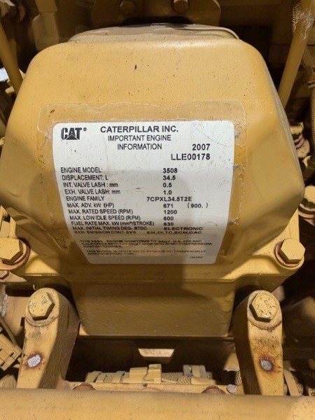 900 HP, Caterpillar #3508C, Engine, 2014 - Image 4