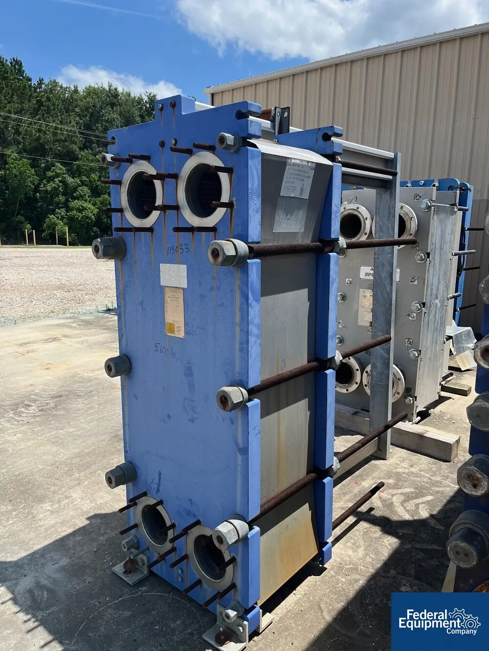 914 sq.ft. Alfa Laval #T20-MWFG, Plate Heat Exchanger, Stainless Steel, 150 psi, unused, 2007 - Image 1