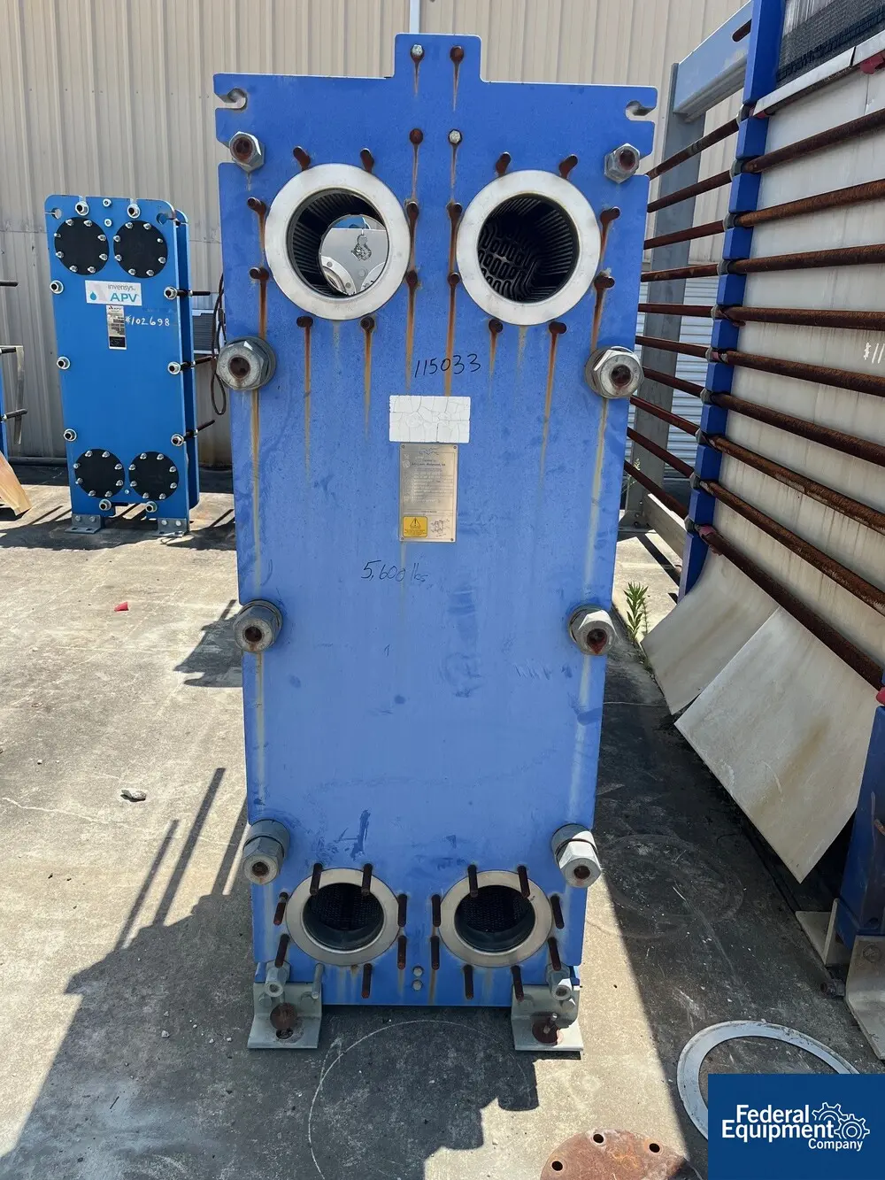 914 sq.ft. Alfa Laval #T20-MWFG, Plate Heat Exchanger, Stainless Steel, 150 psi, unused, 2007 - Image 4
