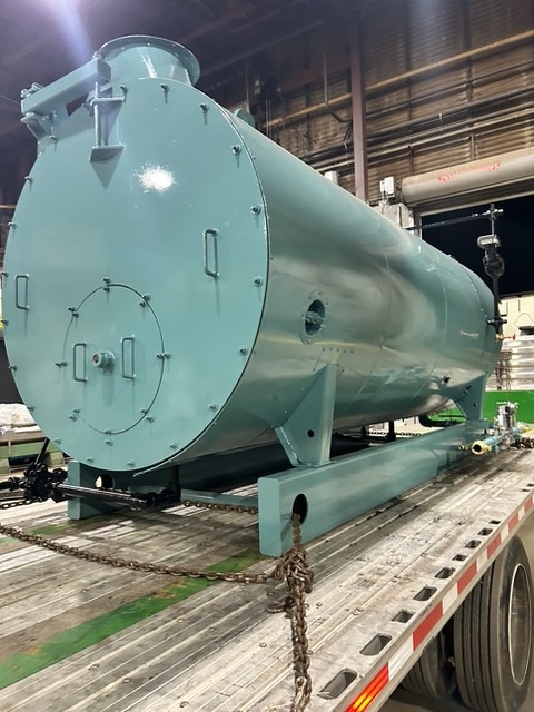100 HP Cleaver-Brooks #CBW-700-100-150-ST, Steam Boiler Natural Gas, 150 PSI, 500 sq.ft., 4200K BTUH, 48" dia - Image 4