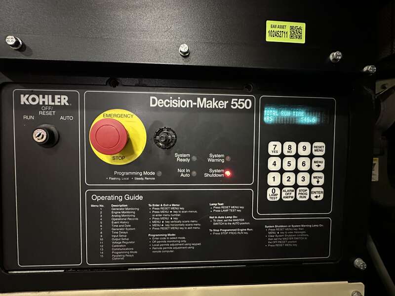 300 KW Kohler #300REZXB, Natural gas / propane generator set, 277/480 Volts, 530 HP at 1800 RPM, PSI/Doosan - Image 8