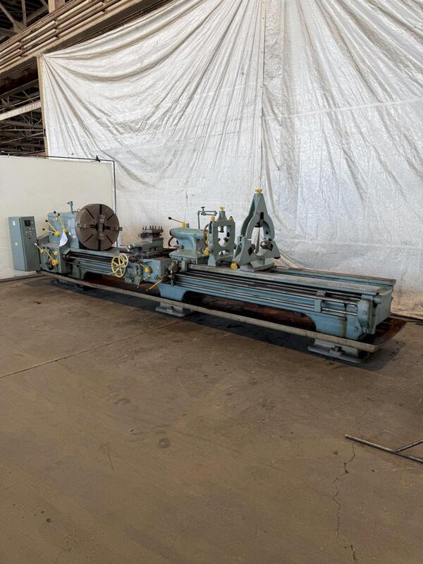 36" x 168" Shepard-Niles #N6/4000, heavy duty engine lathe, 32" 4-jaw chuck, 3" thru hole, taper attachment - Image 1