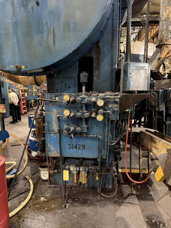 1500 Ton, Bliss #29, knuckle joint press, 15" stroke, 52" Shut Height, 1/2" adj., 53" x50" bed, 18 SPM, 1967 - Image 7