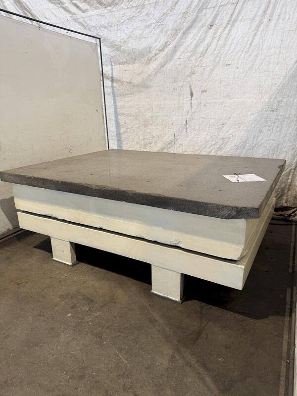 72" x 96" x 16" Granite Surface Combustion Plate w/ stand - Image 1