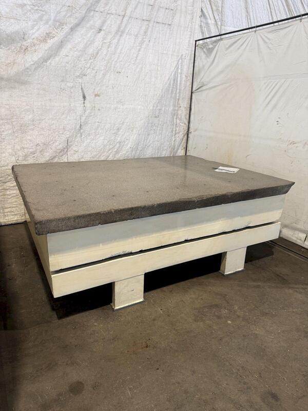 72" x 96" x 16" Granite Surface Combustion Plate w/ stand - Image 4