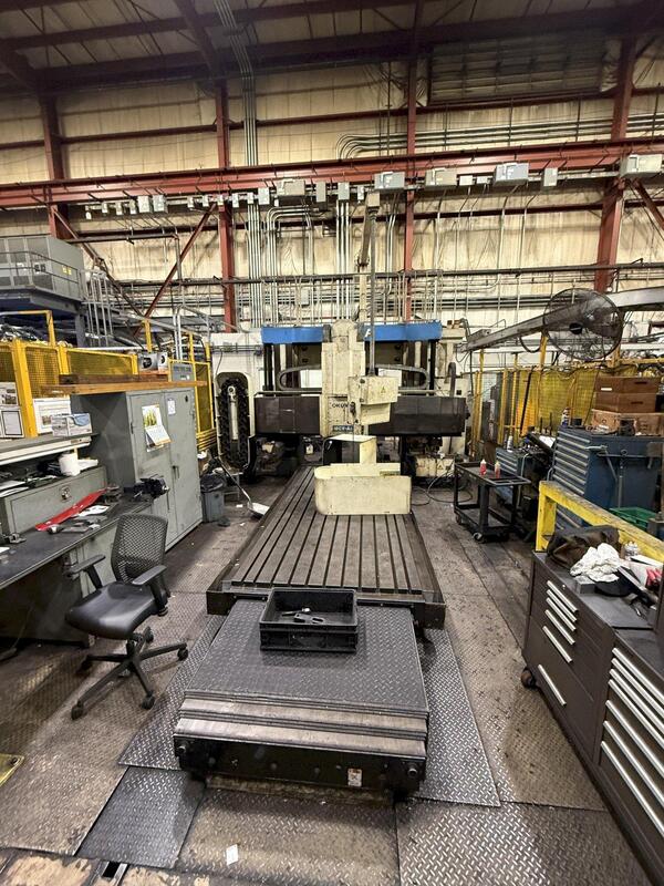 Okuma MCV-A-II, CNC bridge type mill, 36 automatic tool changer, 118" X Travel, 78" Y Travel, 17.7" Z, 6k - Image 1