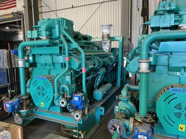 1100 KW Cummins #C1100N6C, Natural gas generator set, 480 Volts, 3-phase, open skid, 2019 - Image 3