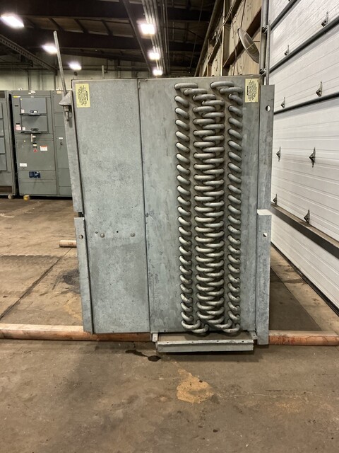 York #ICB2A-468LH, refrigeration cooler evaporator, 250 psig, 8.09 cu.ft., (2) 3 HP fans - Image 8
