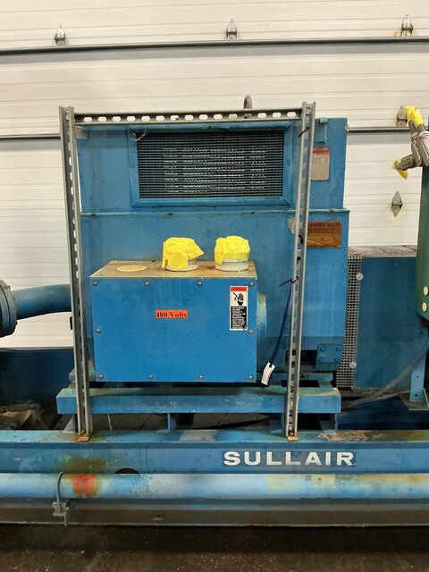300 psig, Sullair #C25LA717-3.7 NH3, refrigeration compressor, 700 HP - Image 9