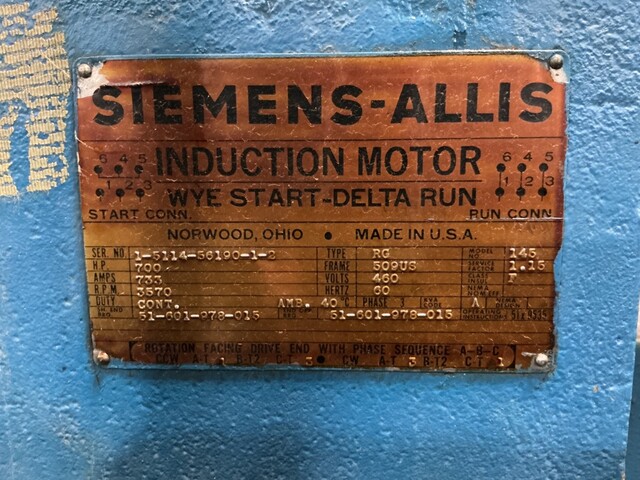 300 psig, Sullair #C25LA717-3.7 NH3, refrigeration compressor, 700 HP - Image 10