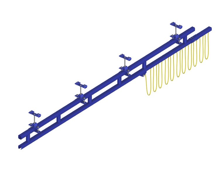 .5 Ton, Gorbel, mono rail crane, 152' Long, 1000 lb. - Image 1