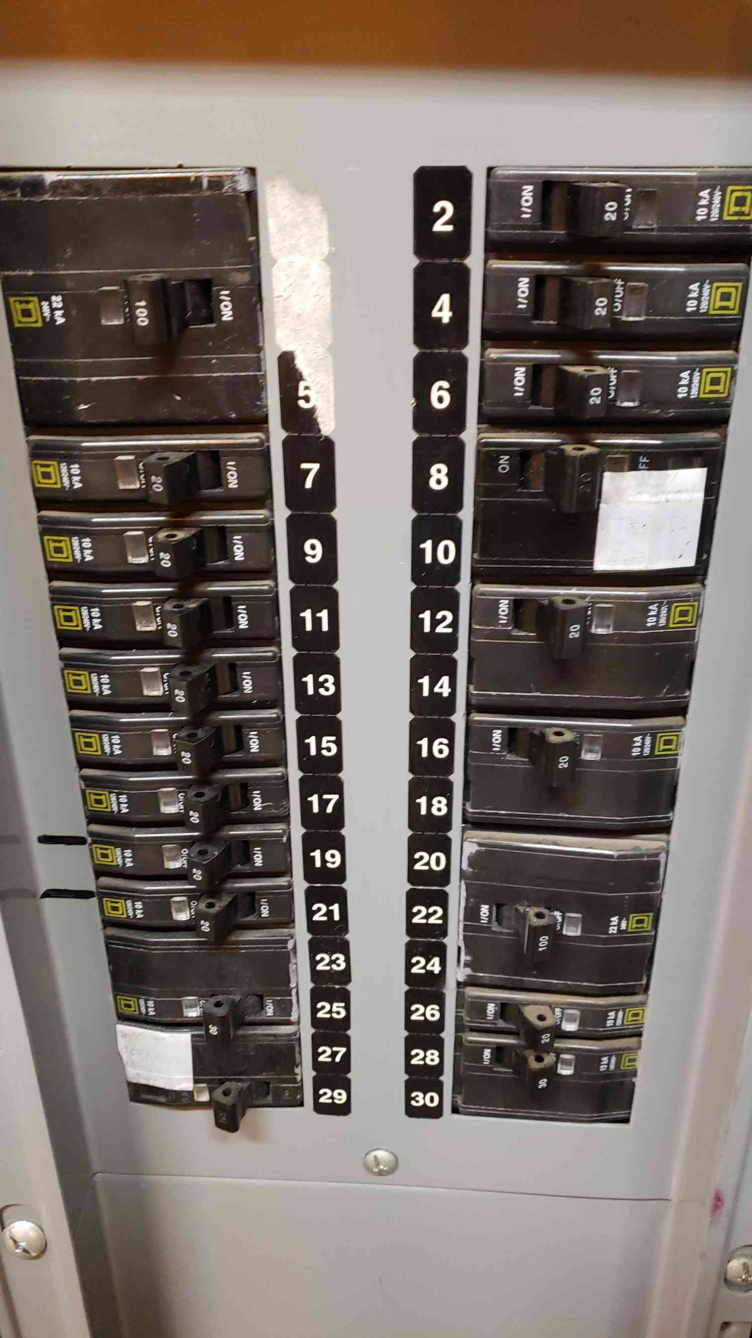 225 Amp, Square D #NQOD, Complete Panelboard, MHC44SHR Hinged Trim, 208 Volts, w/ main, type 1 enclosure - Image 4