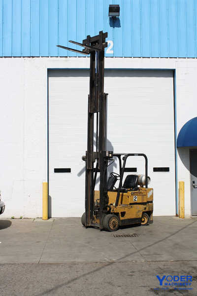 5000 lb. Caterpillar #T50D, forklift, LP, 3 stage mast, hard tire, #64297 - Image 5