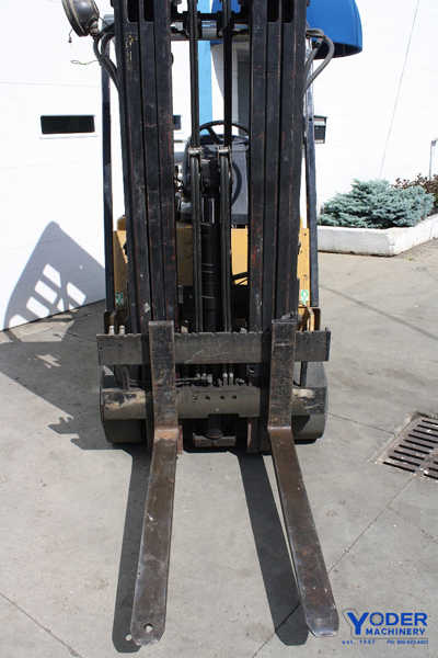 5000 lb. Caterpillar #T50D, forklift, LP, 3 stage mast, hard tire, #64297 - Image 7