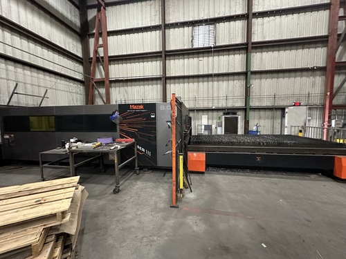 Mazak #Optiplex-4020-Fiber-III, fiber laser, 6.5'x13' table, 160" x80" x5" travel, Dust Collector, Scrap - Image 1