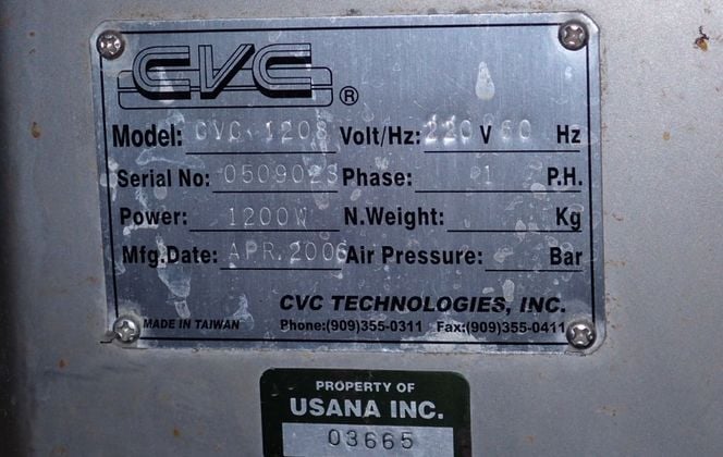 CVC #CVC-1208, Inline Capacity Retorquer, 1200 Watts, Panasonic Control, 2006 - Image 7