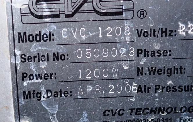 CVC #CVC-1208, Inline Capacity Retorquer, 1200 Watts, Panasonic Control, 2006 - Image 8