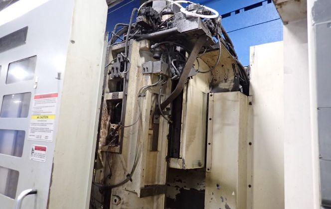 Okuma #MC-V4020, CNC vertical machining center, 20" x 48", OSP-P200 Control, Chip Conv., 2008 - Image 4