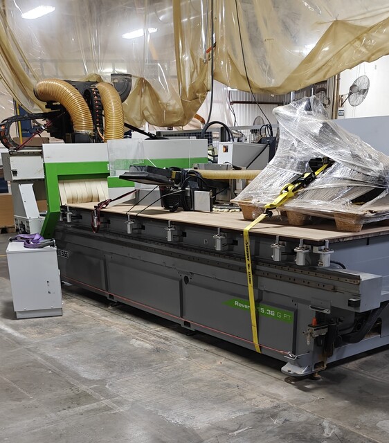 Biesse #Rover-A-1536-G-FT, flat table CNC router, 16 ATC, 24k RPM, HSK-F63, C-Axis, 61" x148" tbl. - Image 4
