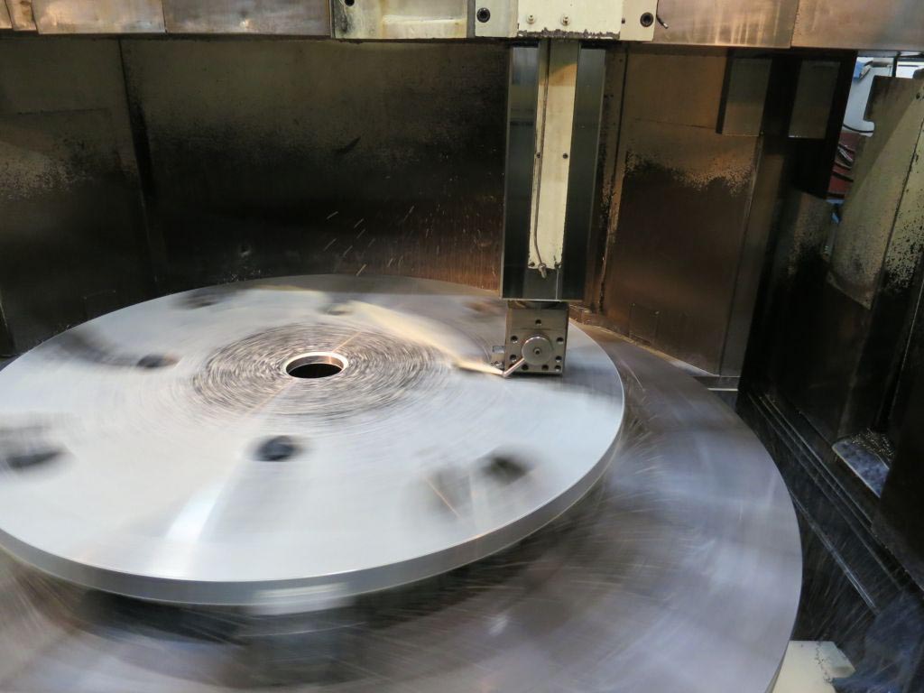 96" Giddings & Lewis #84 VTC, 108" swing, 90" under elevating rail, G & L 8000 CNC, 12-station ATC, 2001 - Image 3