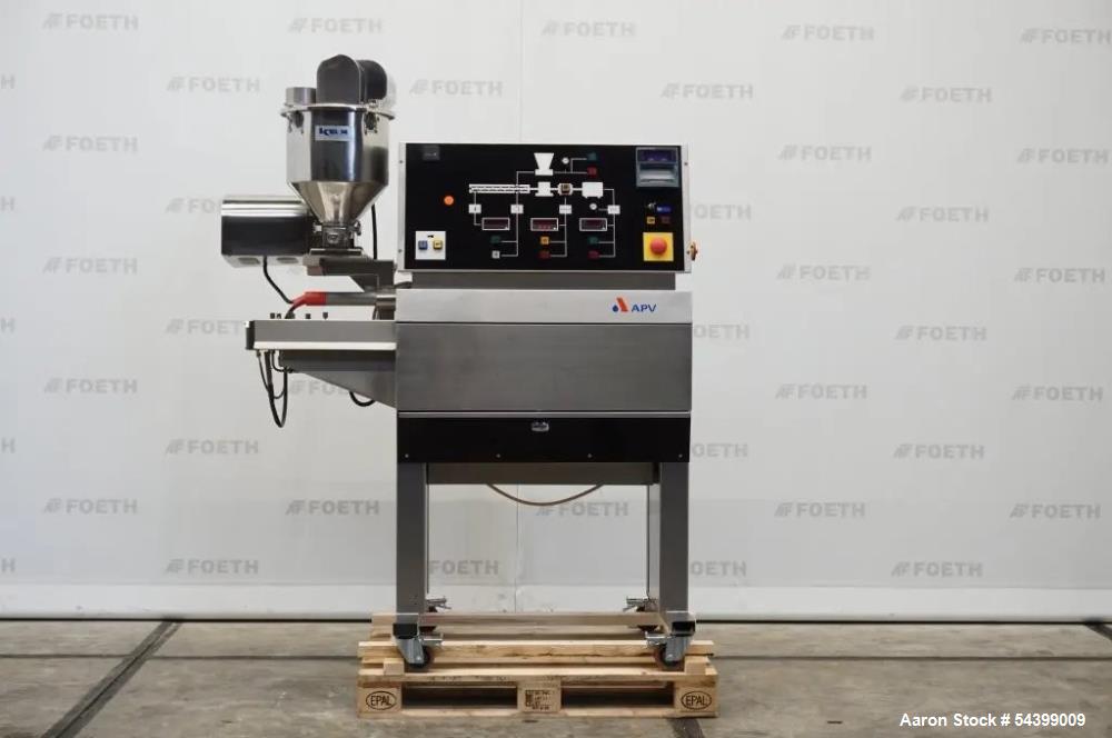 1.2" APV #PGX-30, twin screw extruder, 10:1 L/D, 161 RPM, 66 PPH, w/ K-Tron T22 compounding system - Image 1