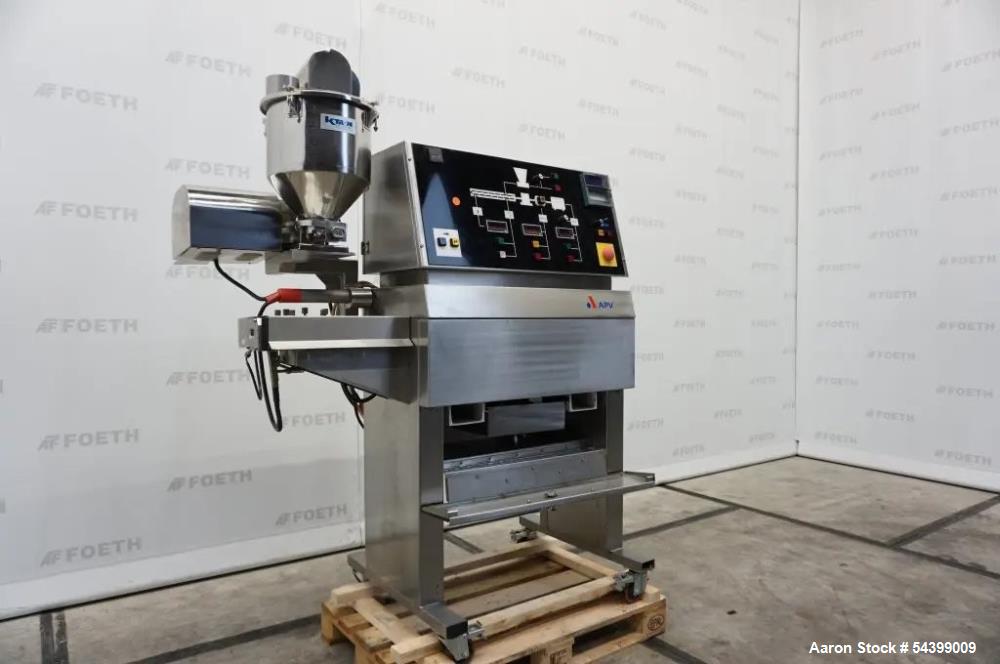 1.2" APV #PGX-30, twin screw extruder, 10:1 L/D, 161 RPM, 66 PPH, w/ K-Tron T22 compounding system - Image 2