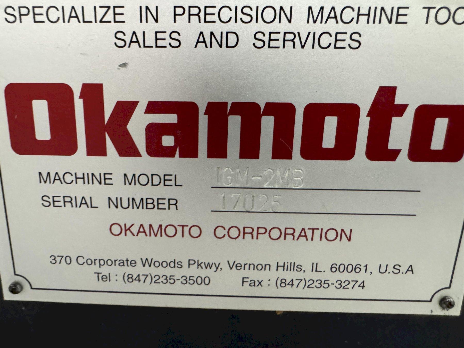 Okamoto #IGM-2MB Grind-X, CNC precision internal grinder, 24" swing, 8" stroke, 2 HP, 2011 - Image 9