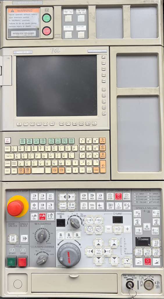 Mori Seiki #DuraTurn-2050, CNC lathe, F0iTD Control, 24" swing, 26" centers, 8" chuck, 2.5" bar, 2013 - Image 6