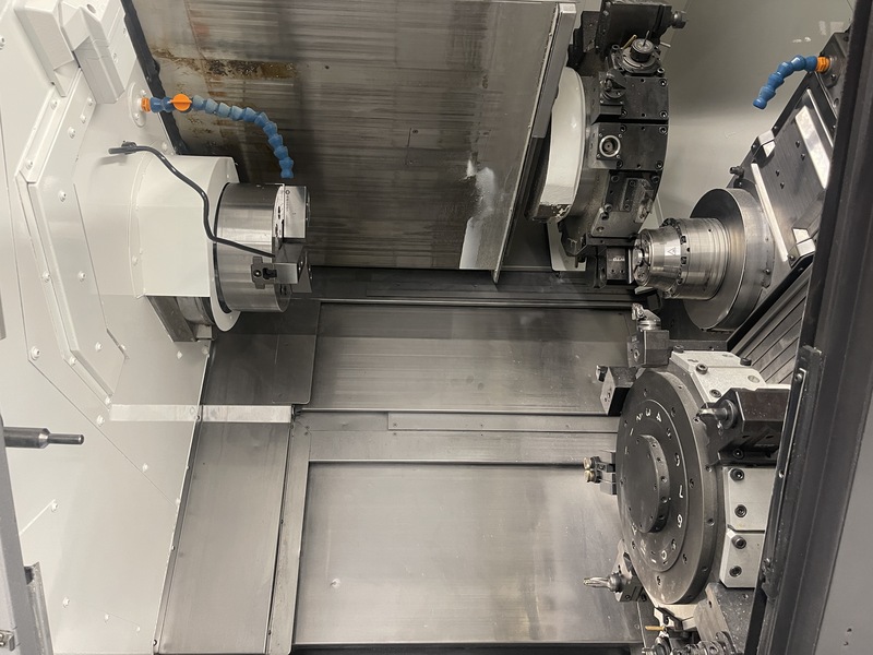 Okuma #LT-2000EX, dual turret lathe, OSP-P300LA Control, 6" chuck, 52mm bar, 8.27" turning diameter, 5.12" - Image 3