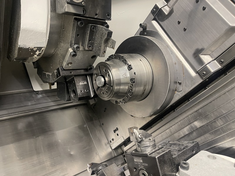 Okuma #LT-2000EX, dual turret lathe, OSP-P300LA Control, 6" chuck, 52mm bar, 8.27" turning diameter, 5.12" - Image 6