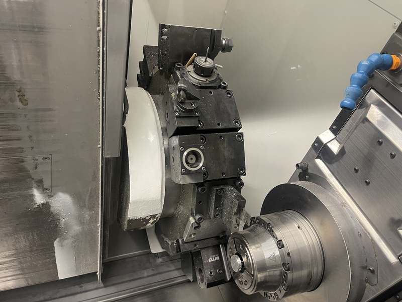 Okuma #LT-2000EX, dual turret lathe, OSP-P300LA Control, 6" chuck, 52mm bar, 8.27" turning diameter, 5.12" - Image 7