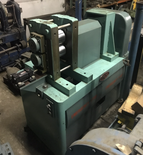 6" x 6" Stanat #TA-400, 2-Hi Wedge Rolling Mill, satin finish, high carbon chromium alloy steel, 5 HP 4-speed - Image 1