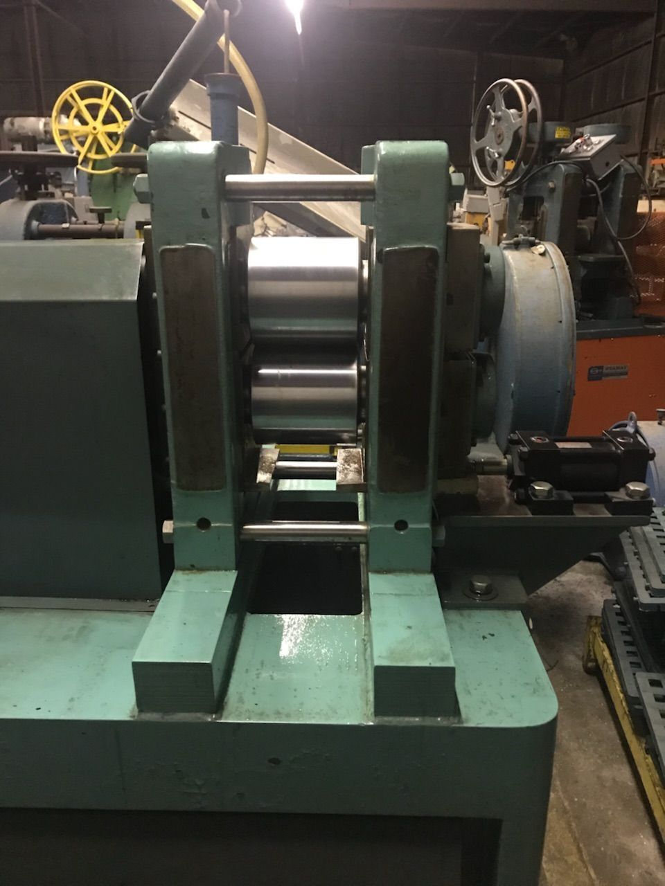 6" x 6" Stanat #TA-400, 2-Hi Wedge Rolling Mill, satin finish, high carbon chromium alloy steel, 5 HP 4-speed - Image 4