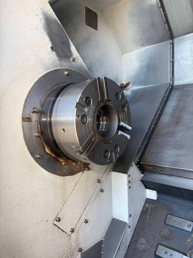 Takisawa #TX-50C, CNC lathe, 12" chuck, 3-jaw, 5" bore, 21.7" dia., 27.6" lgth, 10 turret, 2000 RPM, 35 HP - Image 7