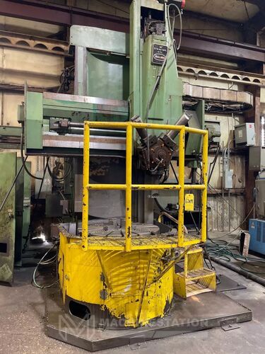 42" Bullard #36-Dyn-Au-Tape, CNC vertical turret lathe, 56" sw, 42" 4-jaw chuck, 5 turret, 50 HP, MPG - Image 2