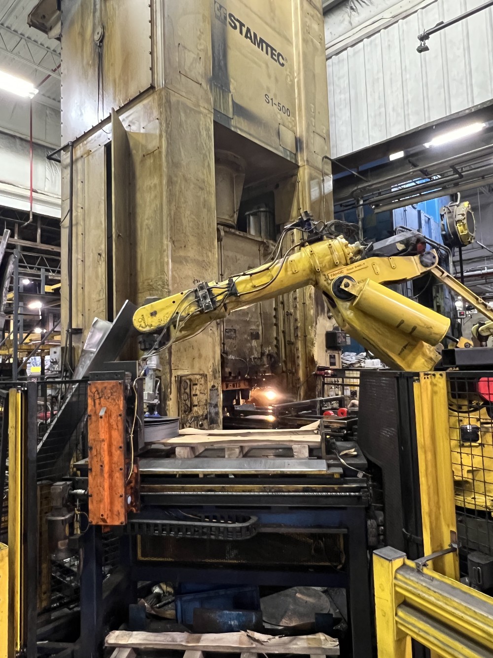 500 Ton, Stamtec #S1-500, SSSC press, 17.7" stroke, 31.5" die height, 9.84" slide adj., 11-20 SPM, very good - Image 3