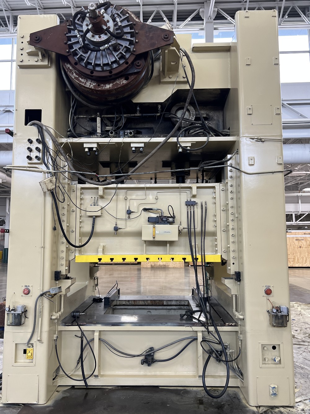 250 Ton, Stamtec #S2-250, straight side double crank press, 9.8" stroke, 22" die height, 5.9" slide adj., 72" - Image 4