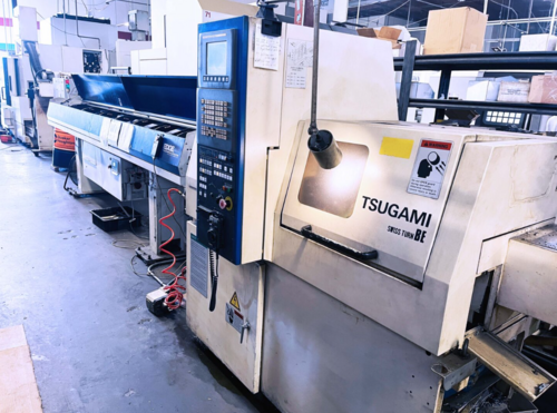 Tsugami #BE18, CNC Swiss type turning center, Fanuc Series 32i, Edge barfeeder, .709" bar capacity, 2006 - Image 1