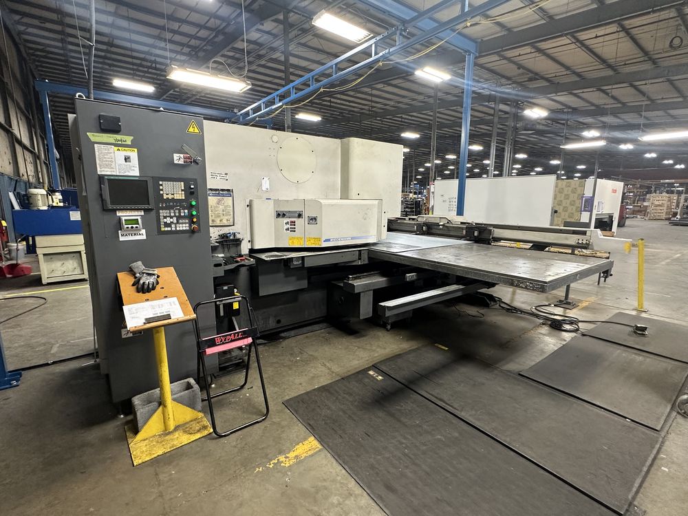 28 Ton, Muratec #Motorum-2558, CNC turret punch, 60" x 120" sheet, 63.8" throat, 46 stations thick style, 2013 - Image 2