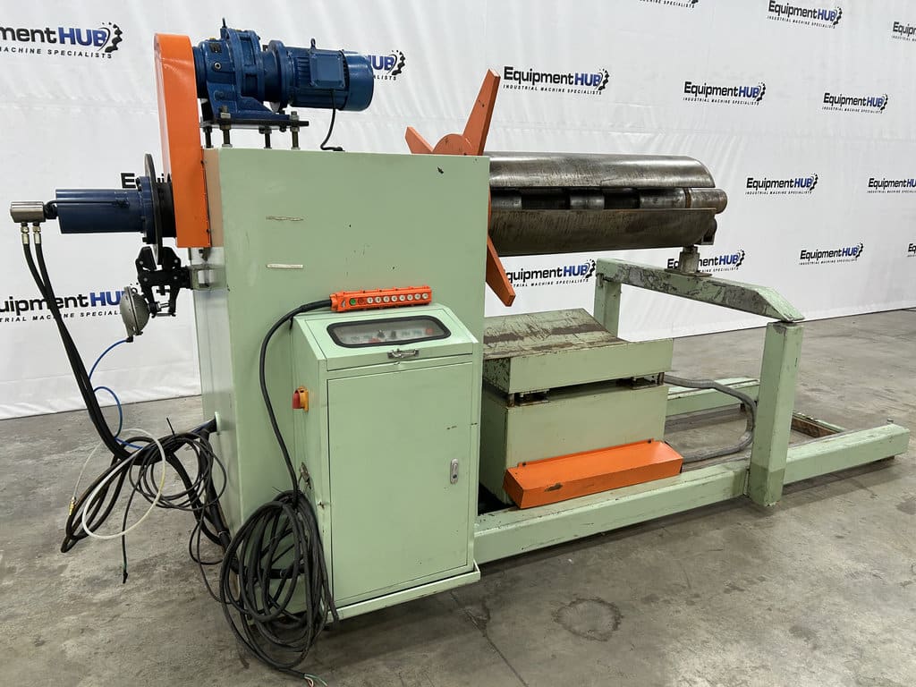 10000 lb. Changzhou, powered hydraulic uncoiler/decoiler with motorized coil car, 51" mandrel length - Image 3
