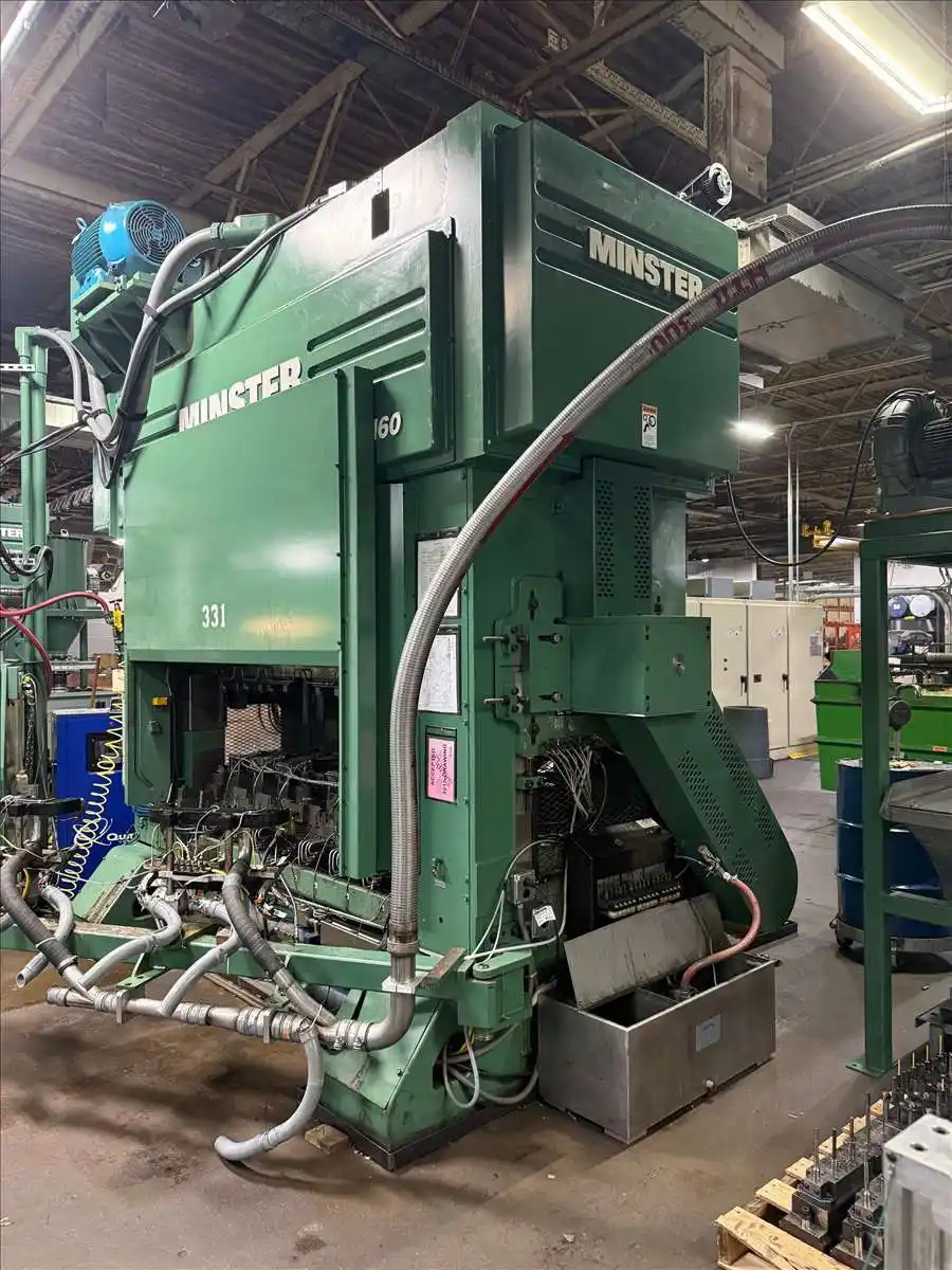 180 Ton, Minster #P2H-160-74x33-FW, precision straight side press, 5.9" stroke, 20.6" Shut Height, 75 HP - Image 2