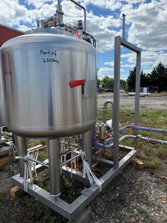 Bucher Denwel #DFP100A-11019, Flash Pasteurizer System, 43.5 psi @ 86°F vessel, Alfa Laval plate & frame - Image 1