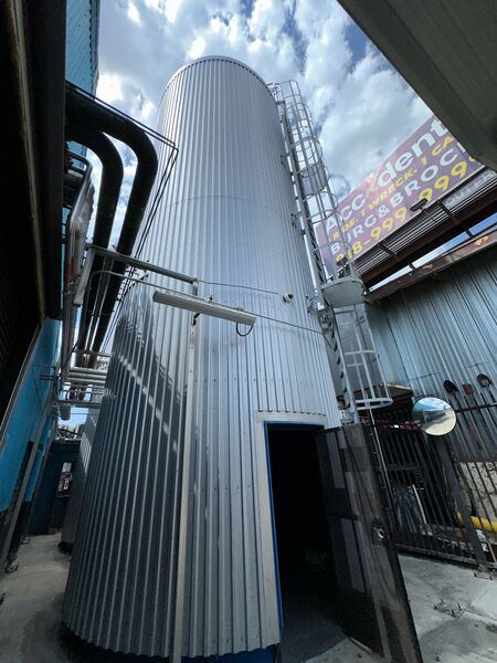 27,000 gallon Ziemann Bauer, Stainless Steel Jacketed Vertical Pressure Tank, 163" diameter x 42' tall, 29 - Image 2
