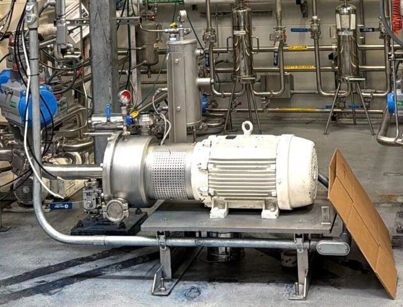 Ross #HSM-430SC, Inline High Shear Mixer, 3" liquid inlet/outlet, 2.5" powder inlet, 30 HP @ 1760 RPM - Image 1