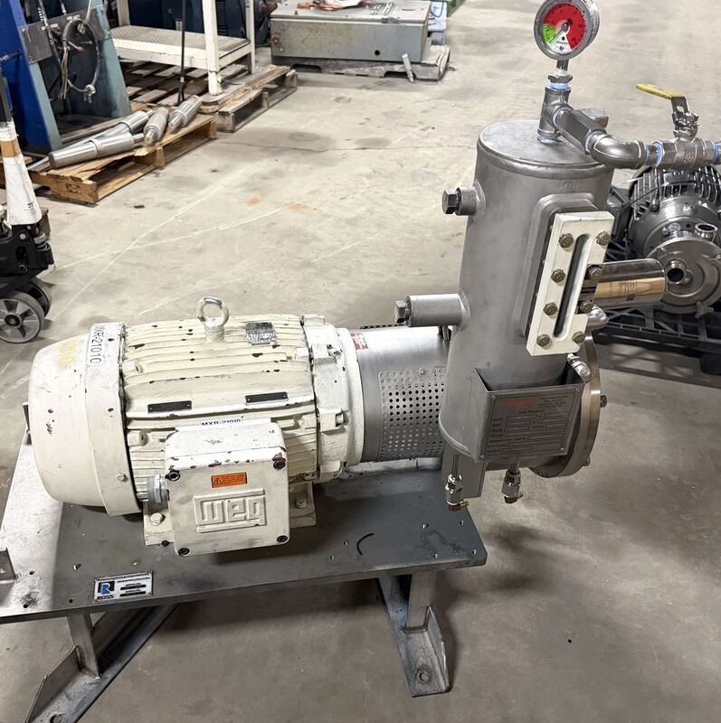 Ross #HSM-430SC, Inline High Shear Mixer, 3" liquid inlet/outlet, 2.5" powder inlet, 30 HP @ 1760 RPM - Image 2