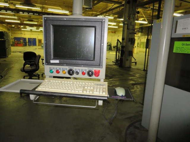 32" x 72" American #3220S, CNC Engine Lathe, hard ways, 4" hole, 30 HP, tooling, low hours, like new - Image 5