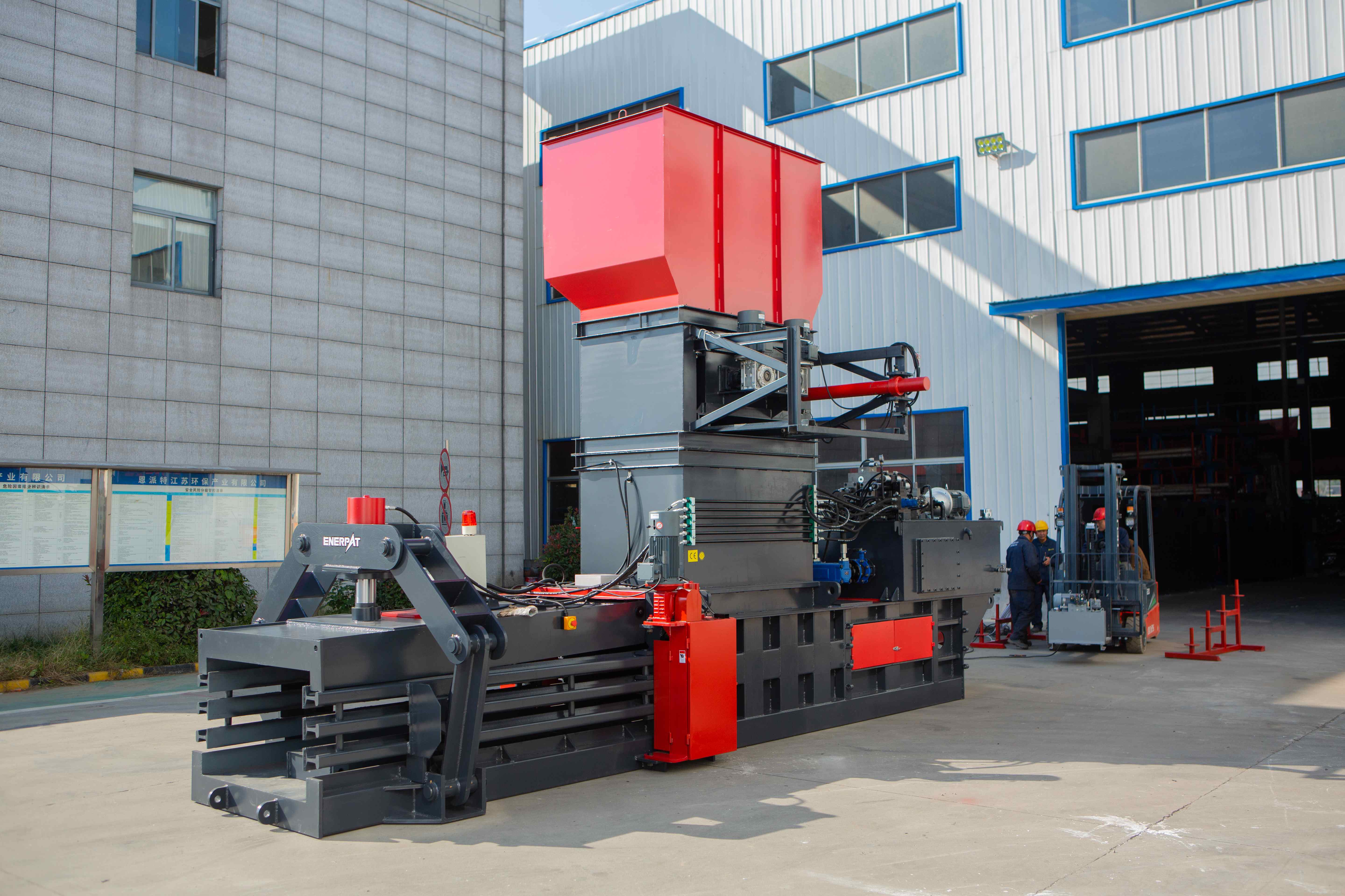 Enerpat #HBA-Series, horizontal autotie baler for Cardboard & OCC, 55-75 HP, Available now, New - Image 9