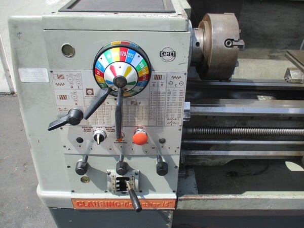 15" x 50" Clausing Colchester, Lathe, In/Mm, 2000 RPM, 9.5" swing over cross slide, 2000 RPM, 7.5 HP - Image 4